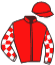 casaque portée par Lajon W. jockey du cheval de course KRAK GIRL, information pmu ZETURF casaque portée par Lajon W. jockey du cheval de course KRAK GIRL, information pmu ZETURF
