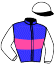 casaque portée par Tijou M. jockey du cheval de course ENRIQUE DE VIETTE (FR), information pmu ZETURF