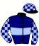 casaque portée par De Giles F. jockey du cheval de course GARDE LA VICTOIRE (FR), information pmu ZETURF
