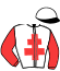 casaque portée par Farcinade M. jockey du cheval de course GAZEE DE BEDON (AQ), information pmu ZETURF