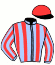 casaque portée par De Chitray A. jockey du cheval de course FLEUR IRLANDAISE (FR), information pmu ZETURF