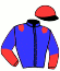 casaque portée par Koubiche L. jockey du cheval de course IAKA DE CHRISTAL (FR), information pmu ZETURF