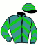 casaque portée par Biessey Mme S. jockey du cheval de course LUDWIG LEOPOLD (DE), information pmu ZETURF