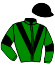 casaque portée par Zerourou J. jockey du cheval de course HISTOIREDEFREGANDE (AQ), information pmu ZETURF
