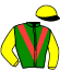 casaque portée par Lecoeuvre C. jockey du cheval de course VISIONARY DREAMER, information pmu ZETURF