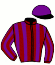 casaque portée par Boisseau L. jockey du cheval de course JARNISY, information pmu ZETURF