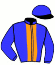 casaque portée par Piton B. jockey du cheval de course INFAILLIBLE PRINCE, information pmu ZETURF