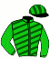casaque portée par Zerourou J. jockey du cheval de course CUTTING KING, information pmu ZETURF