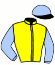 casaque portée par Breux S. jockey du cheval de course JUWEL, information pmu ZETURF