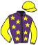 casaque portée par Weidler Mme A. L. jockey du cheval de course MY BUDDY, information pmu ZETURF casaque portée par Weidler Mme A. L. jockey du cheval de course MY BUDDY, information pmu ZETURF