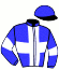 casaque portée par Boutin Hug. jockey du cheval de course THE ICONIST, information pmu ZETURF