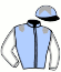 casaque portée par Weissmeier Mlle E. R. jockey du cheval de course PHILIPPE'S GREY, information pmu ZETURF
