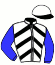 casaque portée par Marie Benj. jockey du cheval de course THE ROOM, information pmu ZETURF
