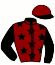 casaque portée par Huteau L. jockey du cheval de course ONE CALL AWAY, information pmu ZETURF