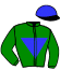 casaque portée par Grosbois C. jockey du cheval de course QATAR GOLD (FR), information pmu ZETURF