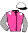 casaque portée par Poggionovo Mlle L. jockey du cheval de course GENULA (AQ), information pmu ZETURF