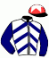 casaque portée par Manceau E. jockey du cheval de course YESNOMAYBE, information pmu ZETURF