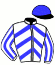 casaque portée par Morin V. jockey du cheval de course GINA CONTI, information pmu ZETURF