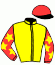 casaque portée par Berto M. jockey du cheval de course KINGSTON NARCISSUS, information pmu ZETURF