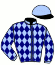 casaque portée par Chalon Th. jockey du cheval de course KHAN DE L'ERDRE, information pmu ZETURF