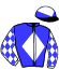 casaque portée par Lajon W. jockey du cheval de course TIMICH, information pmu ZETURF casaque portée par Lajon W. jockey du cheval de course TIMICH, information pmu ZETURF