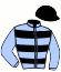 casaque portée par Bureller E. jockey du cheval de course CALINE DE JA, information pmu ZETURF casaque portée par Bureller E. jockey du cheval de course CALINE DE JA, information pmu ZETURF