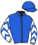 casaque portée par Eon Mlle M. jockey du cheval de course STELLO TALLY, information pmu ZETURF