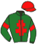 casaque portée par Nicoleau J. jockey du cheval de course MAGIC MERCURY, information pmu ZETURF