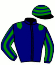 casaque portée par Barzalona A. jockey du cheval de course DELTA SPIRIT, information pmu ZETURF