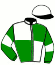 casaque portée par Geffroy Kyl. jockey du cheval de course NAISLAND STAR, information pmu ZETURF