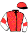 casaque portée par Barrier A. jockey du cheval de course GEMME CASTELETS, information pmu ZETURF