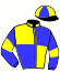 casaque portée par Veron F. jockey du cheval de course LE RISKEL, information pmu ZETURF casaque portée par Veron F. jockey du cheval de course LE RISKEL, information pmu ZETURF