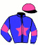 casaque portée par De Giles F. jockey du cheval de course KONIG GOLD, information pmu ZETURF