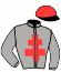casaque portée par Nail A. jockey du cheval de course JOCRACK A LA MOTTE, information pmu ZETURF
