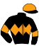 casaque portée par Beaurain T. jockey du cheval de course GRAND FRISSON, information pmu ZETURF