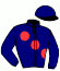 casaque portée par Mescam D. jockey du cheval de course ELITE ROCK, information pmu ZETURF