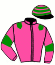 casaque portée par Bourgeais Mlle M. jockey du cheval de course GRINTA, information pmu ZETURF