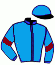 casaque portée par Jouin O. jockey du cheval de course HILLICO, information pmu ZETURF