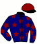 casaque portée par De Giles F. jockey du cheval de course SAINT GODEFROY, information pmu ZETURF