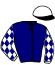 casaque portée par Werle A. jockey du cheval de course JOY DE MONTEGUT, information pmu ZETURF
