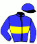 casaque portée par Sanchez Gar. jockey du cheval de course KARST DE GHAZAL, information pmu ZETURF
