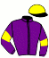 casaque portée par Denis P. jockey du cheval de course JOYFULL, information pmu ZETURF