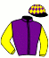 casaque portée par Foulon M. jockey du cheval de course ARYA CHOPE, information pmu ZETURF