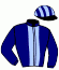 casaque portée par Andrieux T. jockey du cheval de course CHOEUR DESAINTONGE, information pmu ZETURF