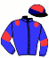 casaque portée par Guedj-gay G. jockey du cheval de course ROI DU MONDE, information pmu ZETURF