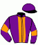 casaque portée par Foulon M. jockey du cheval de course ADHAMIY, information pmu ZETURF