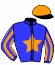casaque portée par Foulon M. jockey du cheval de course TIROLIENNE, information pmu ZETURF