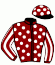casaque portée par Romary Mlle M. jockey du cheval de course ESTOORA, information pmu ZETURF