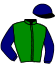 casaque portée par Fourcade R. jockey du cheval de course GARRIGOL, information pmu ZETURF