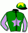 casaque portée par Rodriguez Nunez H. jockey du cheval de course HOLBOL, information pmu ZETURF